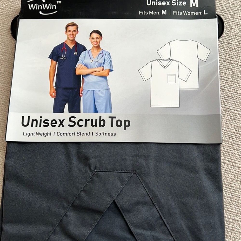 Unisex Scrub Top only size M